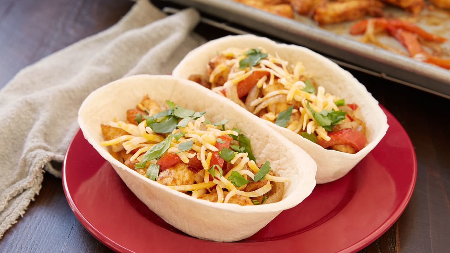 SheetPan Chicken Fajita Bowls Mexican Recipes Old El Paso